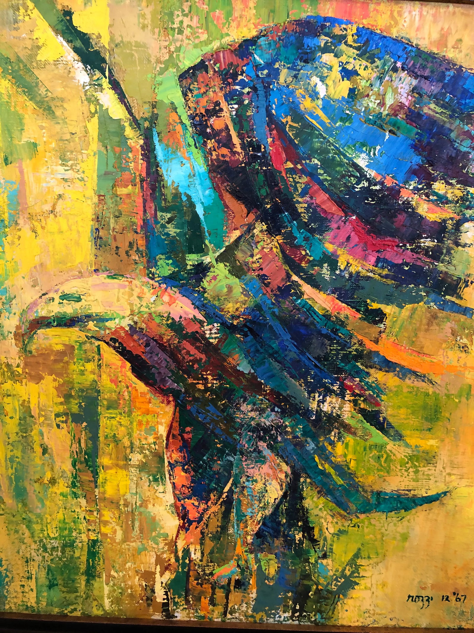 Original Contemporary Oil Painting of Eagle - 2