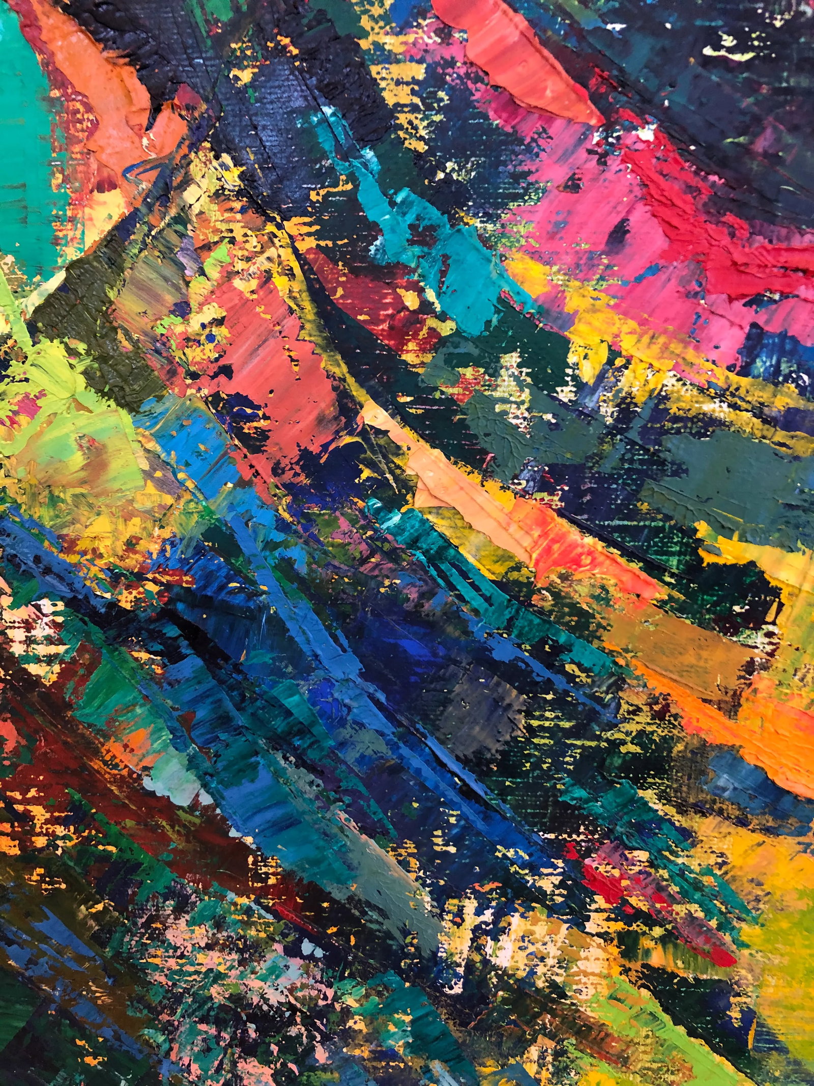 Original Contemporary Oil Painting of Eagle - 3
