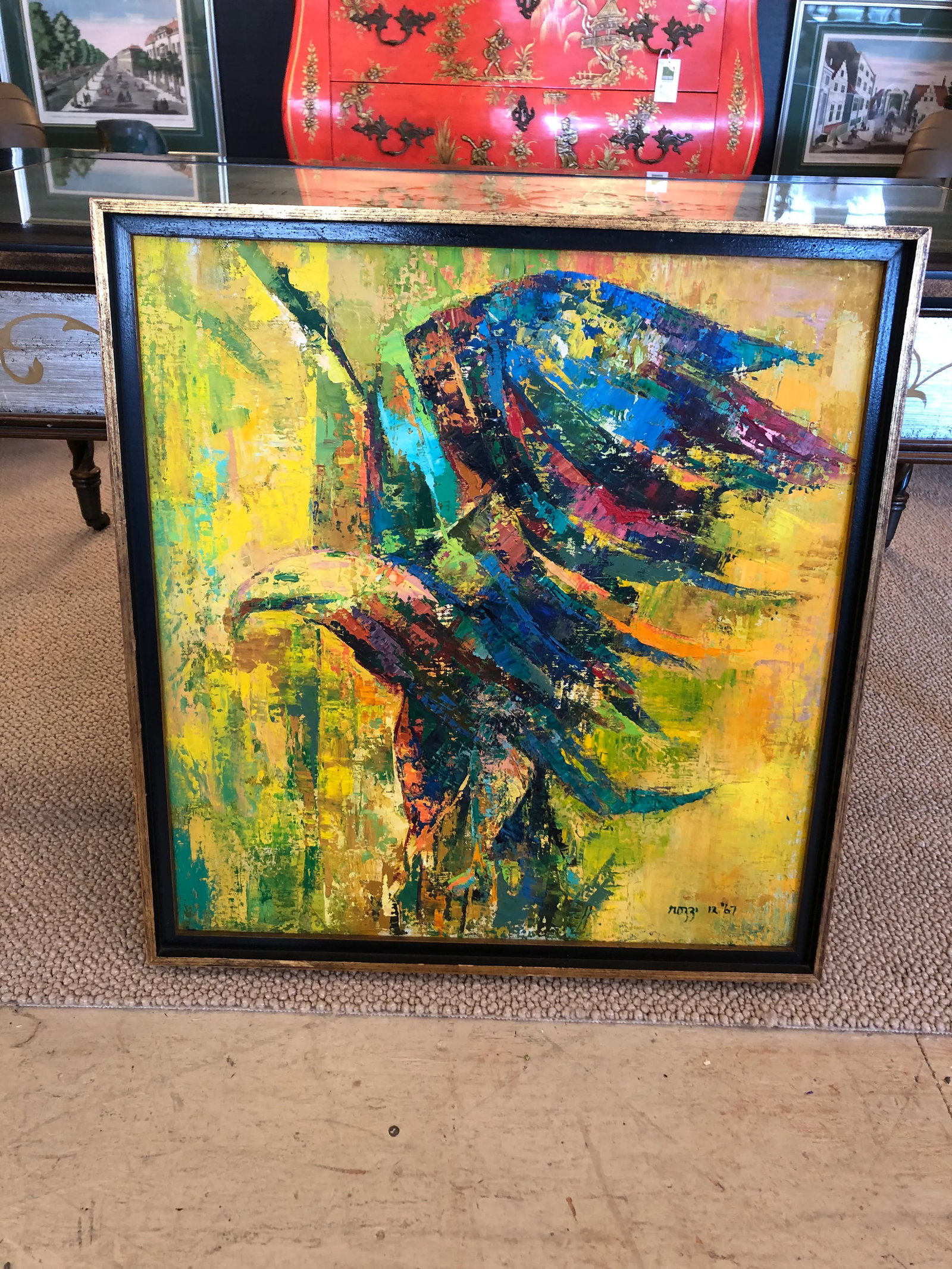Original Contemporary Oil Painting of Eagle - 9