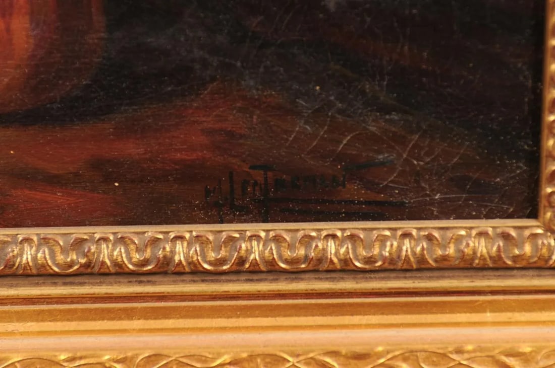 French Napoleon III 1860s Still-Life Oil Painting Depicting Roses and Fruits - 10