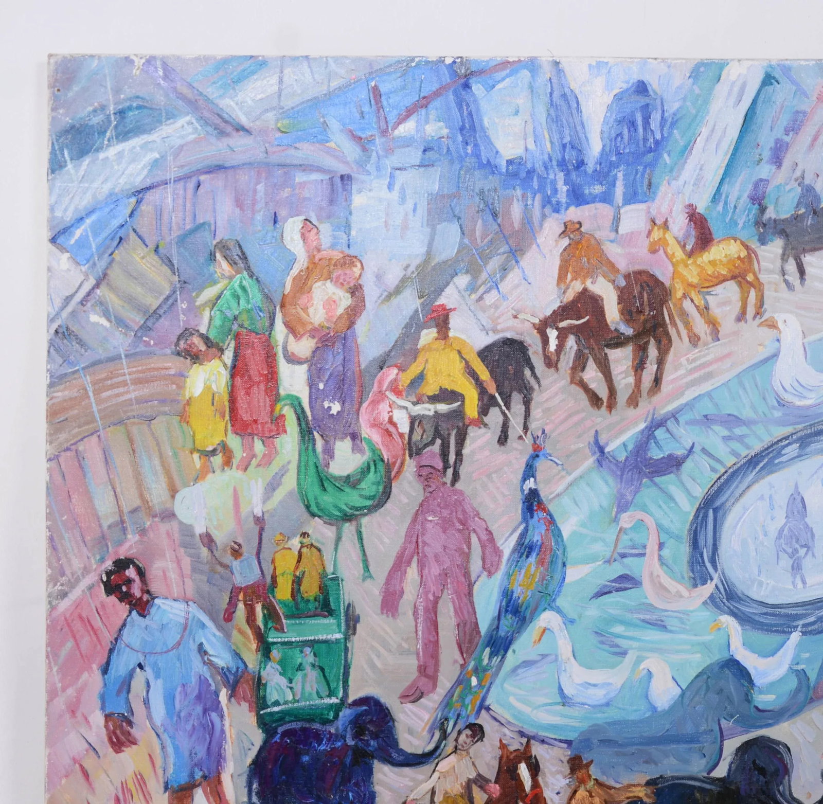 Maurice Vagh-Weinmann (France/Hungarian, 1897-1978) Surrealism Oil on Canvas. Amusement Park - 3