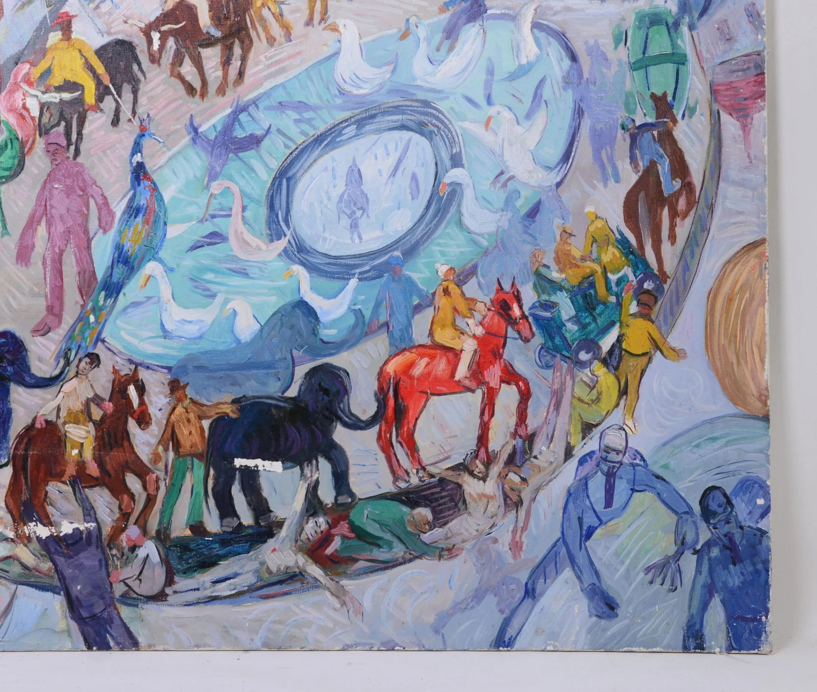 Maurice Vagh-Weinmann (France/Hungarian, 1897-1978) Surrealism Oil on Canvas. Amusement Park - 4