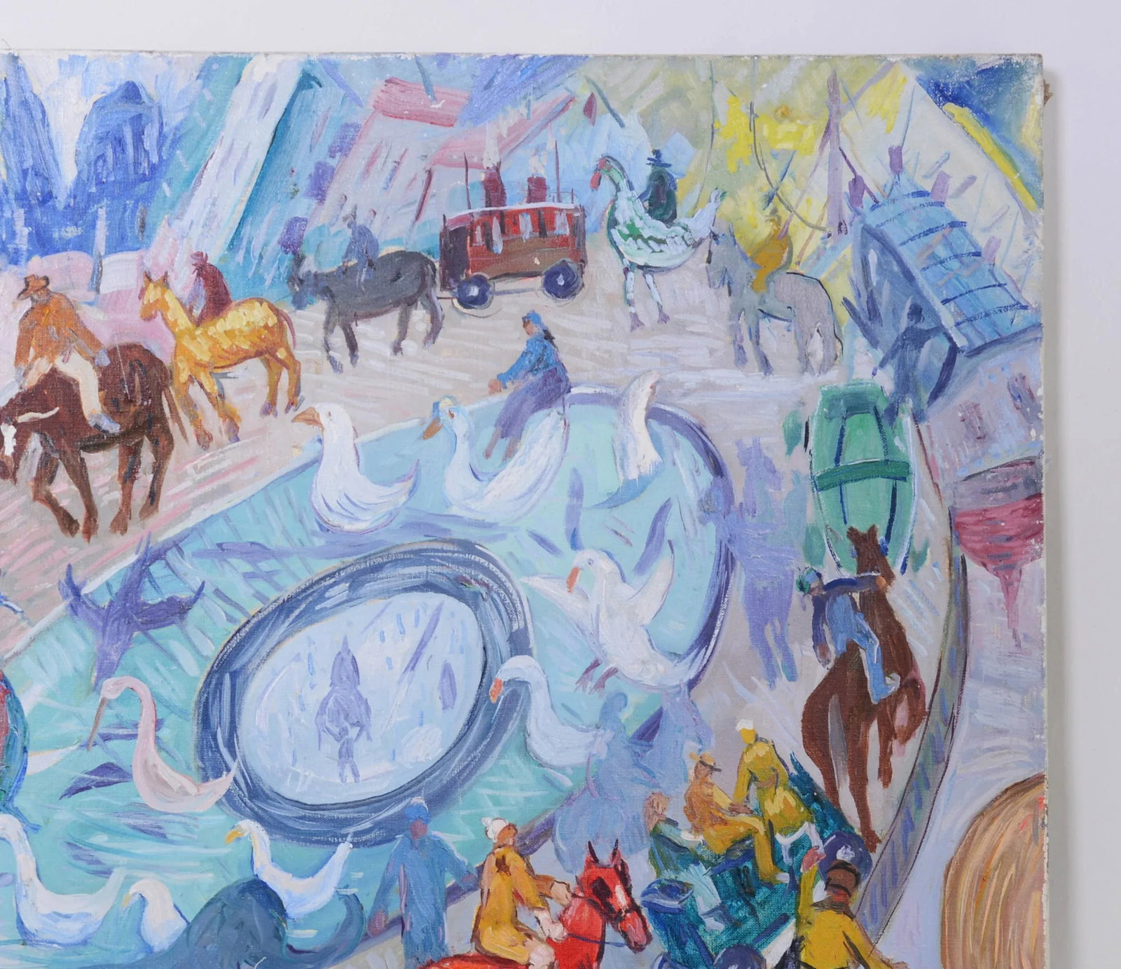 Maurice Vagh-Weinmann (France/Hungarian, 1897-1978) Surrealism Oil on Canvas. Amusement Park - 5