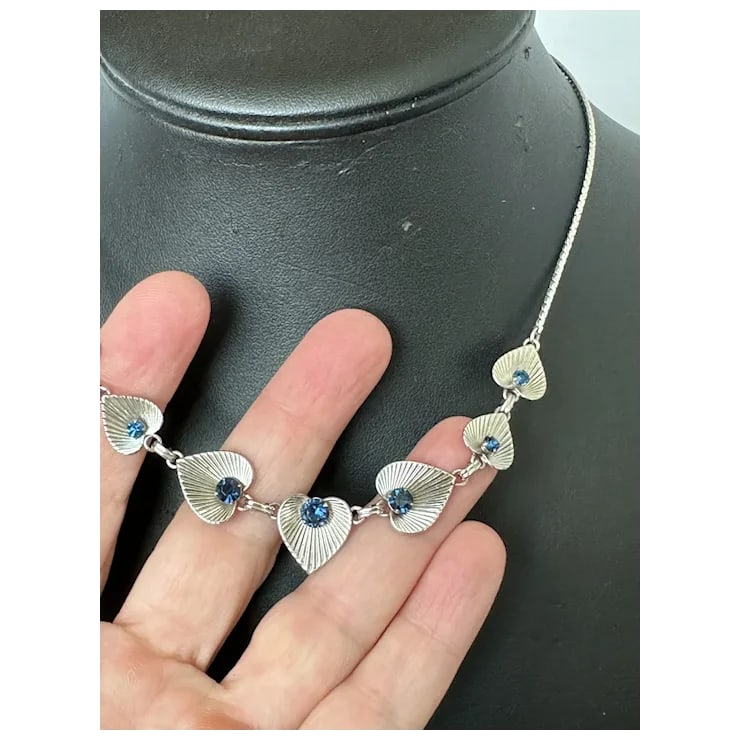 1970sVan Dell Sterling Earrings and Necklace, 3 Pieces - 4