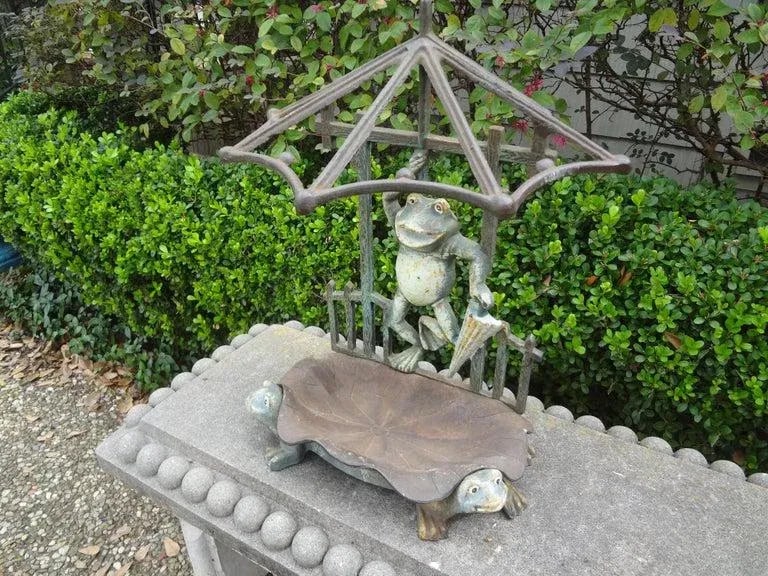 French Art Nouveau Wrought Iron Umbrella Stand - 7