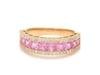 Natural 1.60 cts pink sapphire & 0.30 cts diamond ring in 18k gold - 6