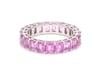 Natural 6.96 cts pink sapphire ring in 18k gold - 2