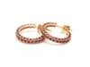 3.09 CTS Natural ruby earrings in 14k gold - 2