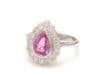 Natural 1.80 cts pink sapphire & 0.65 cts diamond ring in 18k gold - 2