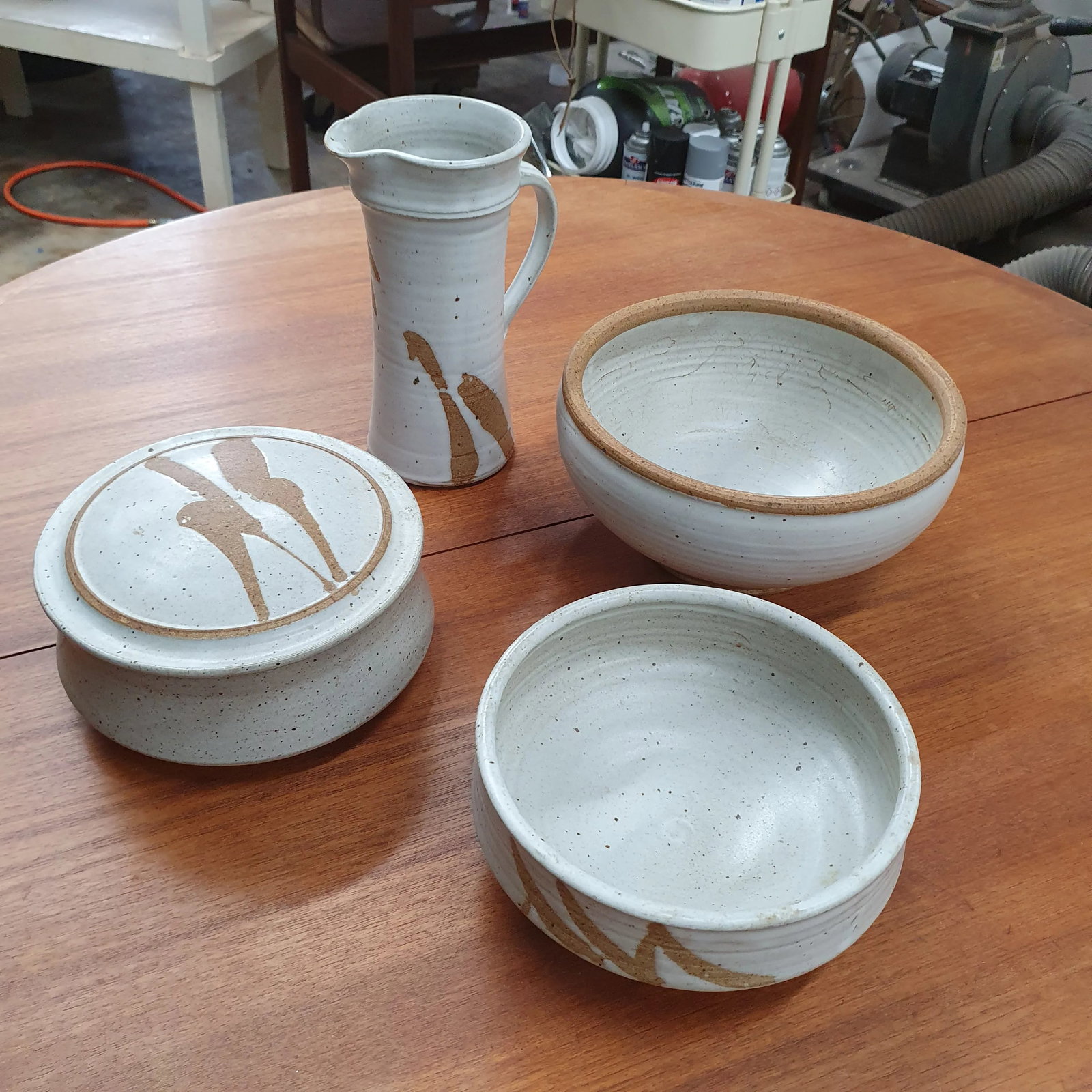 Charles Halling Studio Pottery Serving Set - 4 Pieces - 12