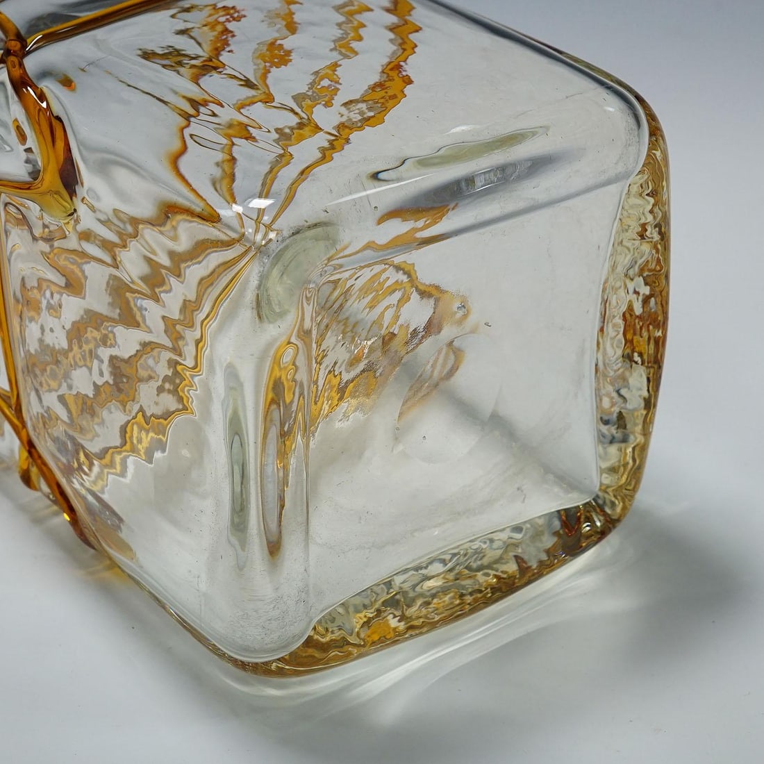 Large Art Glass Vase by Fulvio Bianconi for Mazzega, Venice Murano - 7