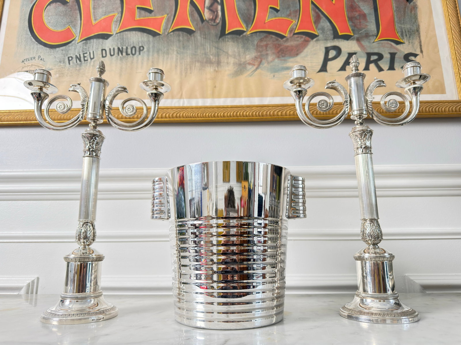 Silver Plated Ice Buckets Luc Lanel, French Work, Christofle. Circa 1930 - 2