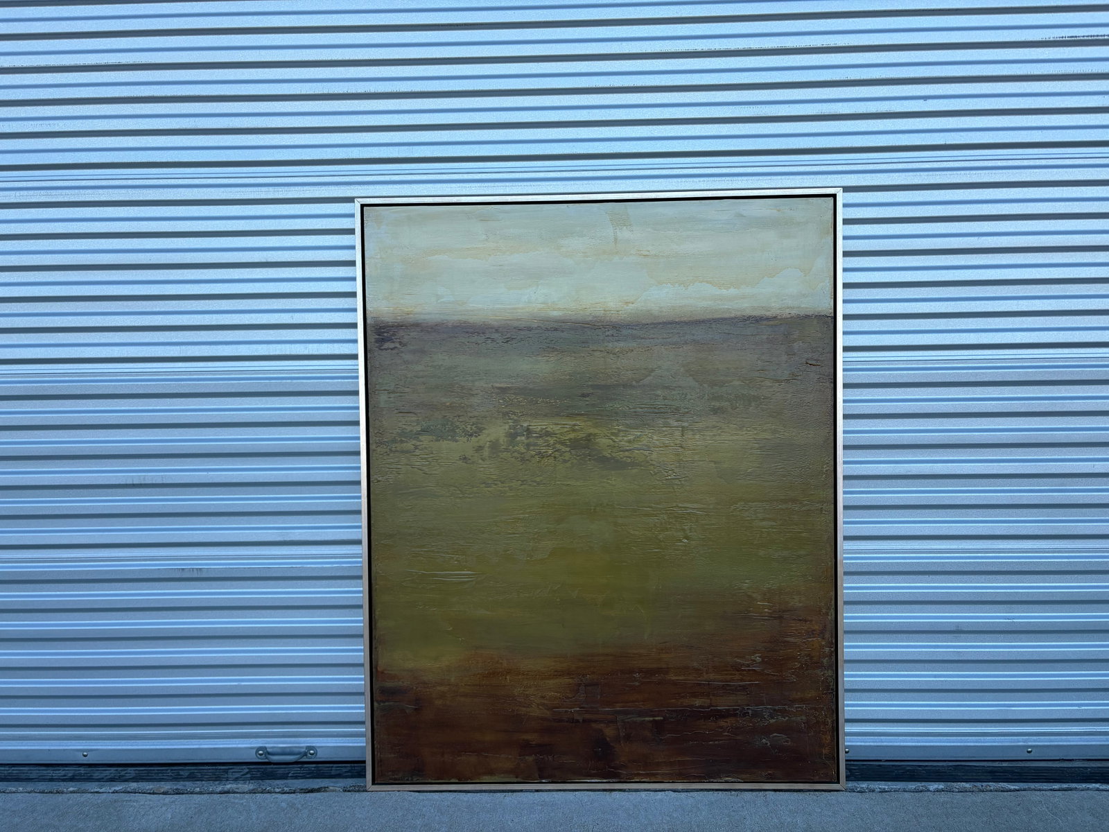1980s Large Post-Modern Abstract Painting - 10
