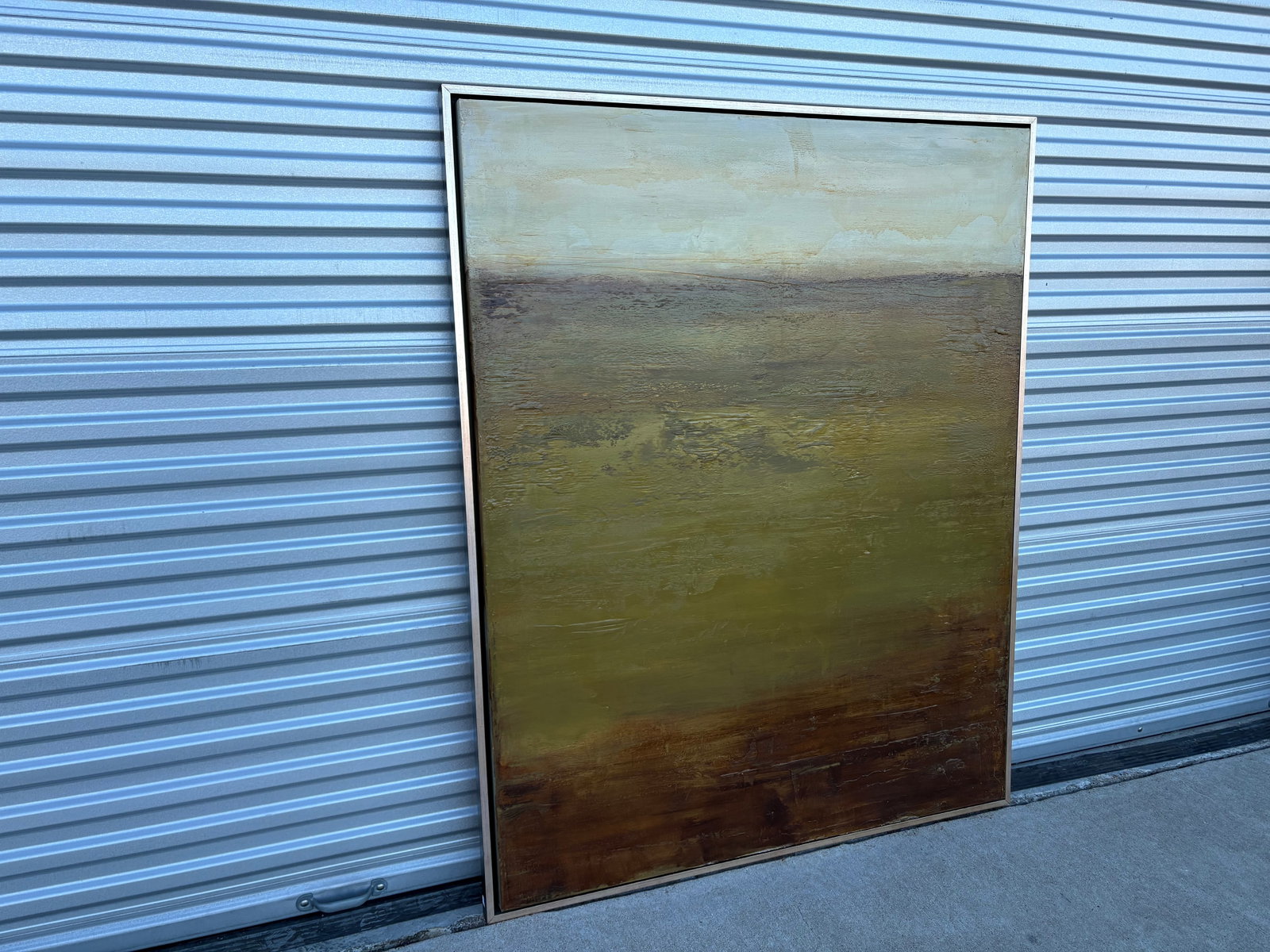 1980s Large Post-Modern Abstract Painting - 11