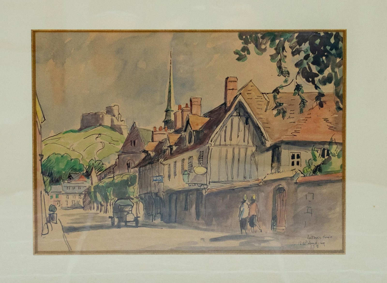 Early 20th Century Ludovic-Rodo Pissarro - Le Petit Andelys, Watercolor - 3