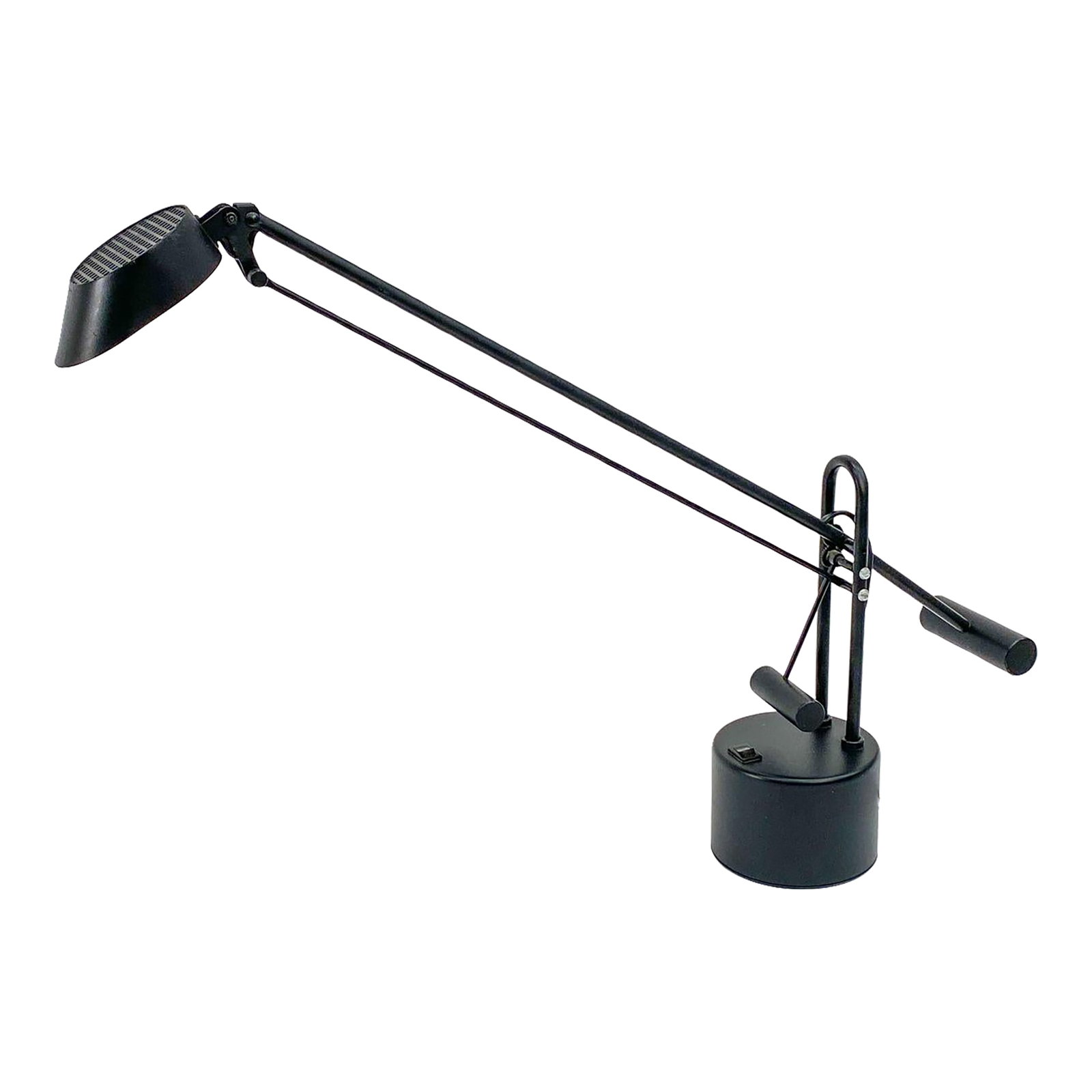 Vintage Iguzzini Style Desk Lamp: Vintage halogen lamp with counterweight design. In the style of Rodolfo Bonetto Iguzzini's design style. Dimensions: 23"H x 4.5"W x 20"D Condition: Alterations: Original Condition Unaltered Imperfecti