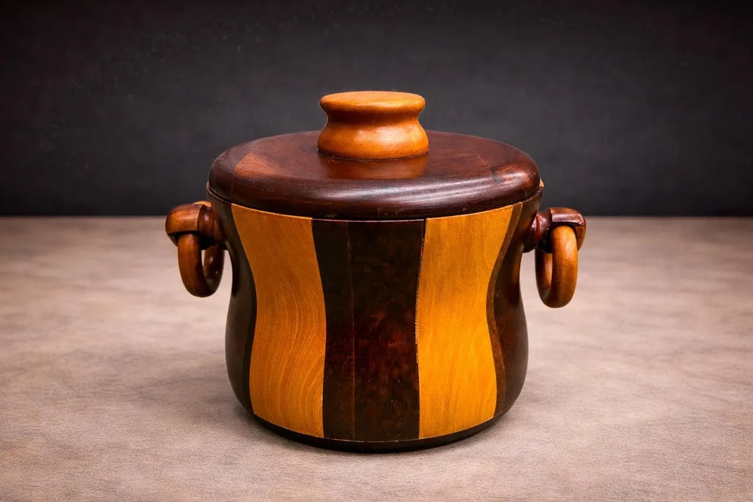 1960s Ice Bucket in Imbuia and Brazilian Hardwood, Unknown - Lot 179 - 10