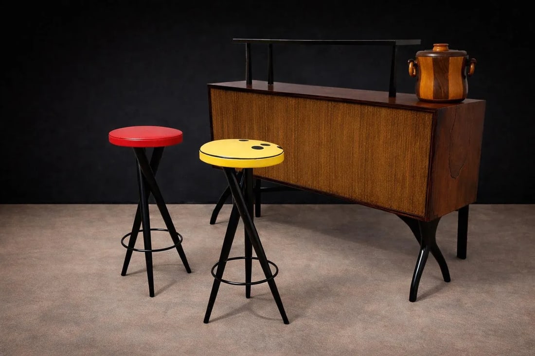 1960s Ice Bucket in Imbuia and Brazilian Hardwood, Unknown - Lot 179 - 2