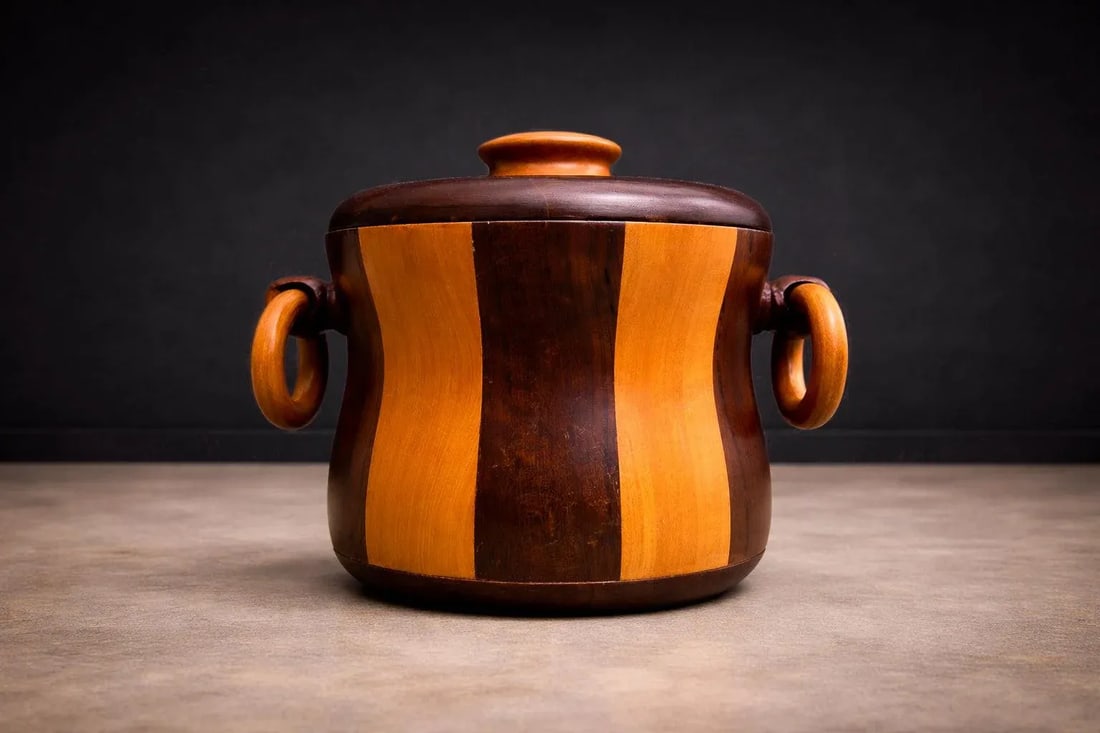 1960s Ice Bucket in Imbuia and Brazilian Hardwood, Unknown - Lot 179 - 3