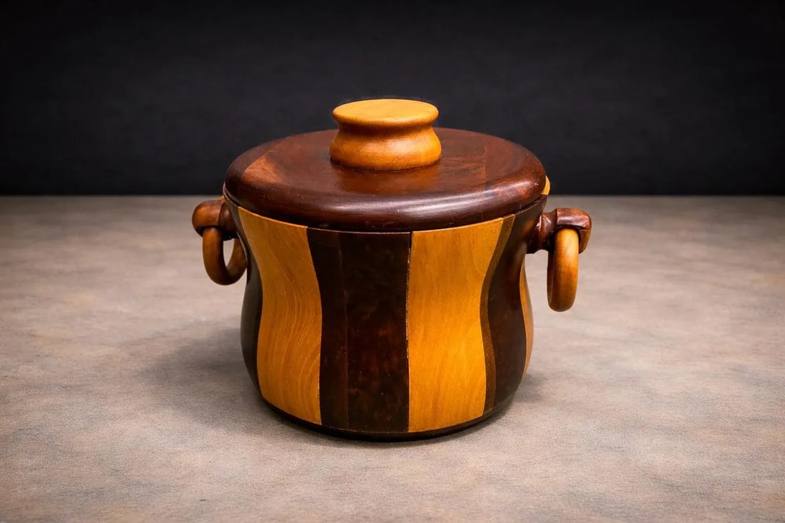 1960s Ice Bucket in Imbuia and Brazilian Hardwood, Unknown - Lot 179 - 4