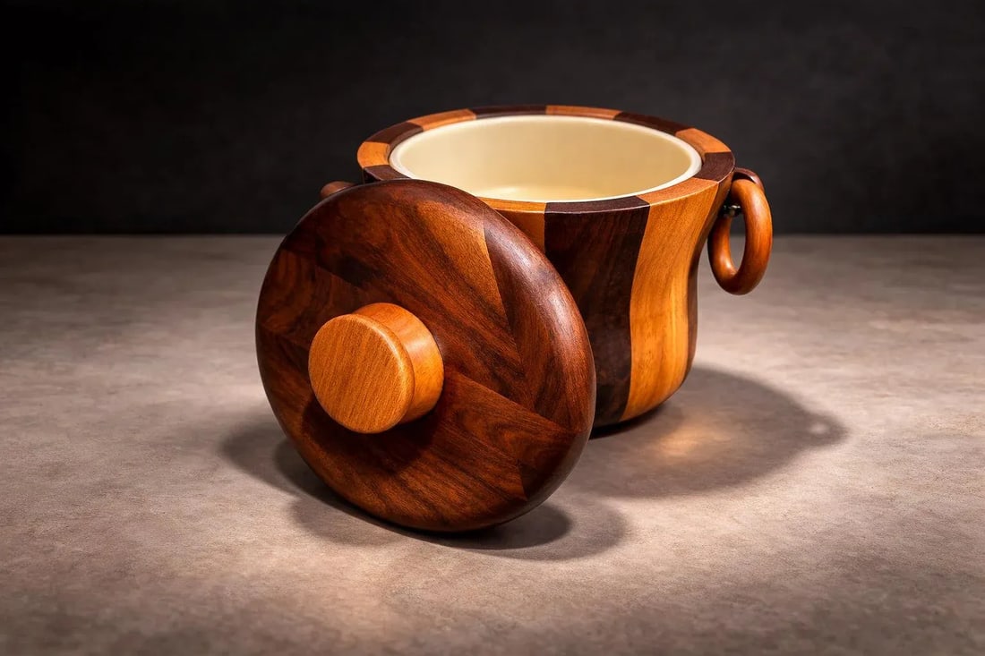 1960s Ice Bucket in Imbuia and Brazilian Hardwood, Unknown - Lot 179 - 5