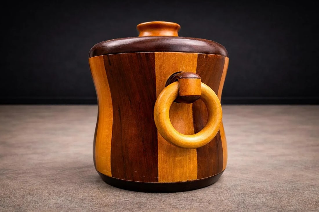 1960s Ice Bucket in Imbuia and Brazilian Hardwood, Unknown - Lot 179 - 6