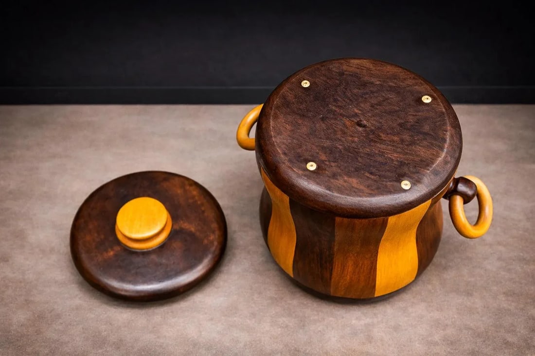 1960s Ice Bucket in Imbuia and Brazilian Hardwood, Unknown - Lot 179 - 8