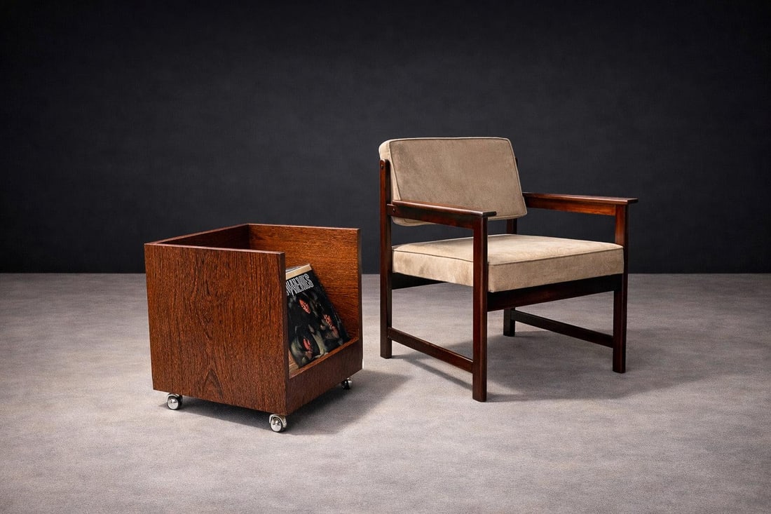 Magazine Rack With Wheels, Unknown, 1970s - 4