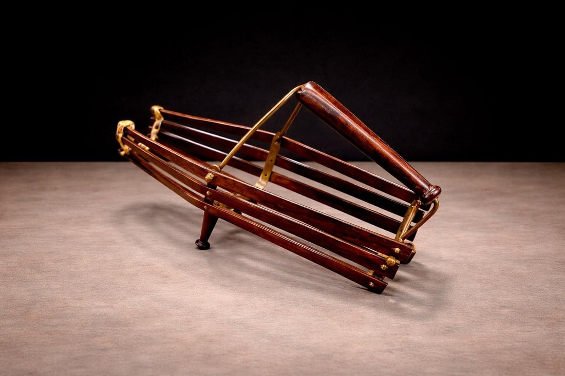 1960s Wine Holder in Rosewood & Metal, Unknown - 4