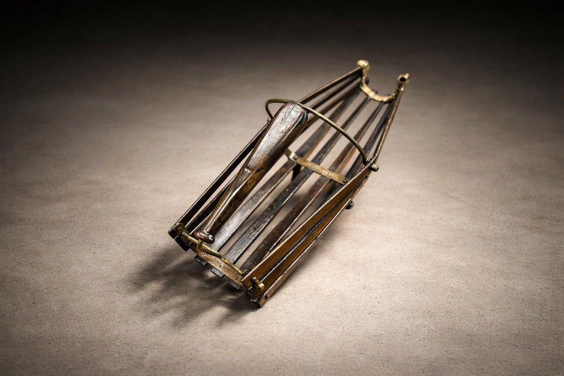 1960s Wine Holder in Rosewood & Metal, Unknown - 5