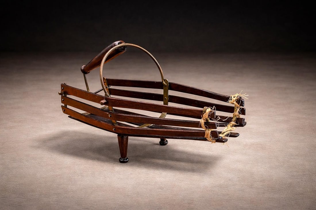 1960s Wine Holder in Rosewood & Metal, Unknown - 6