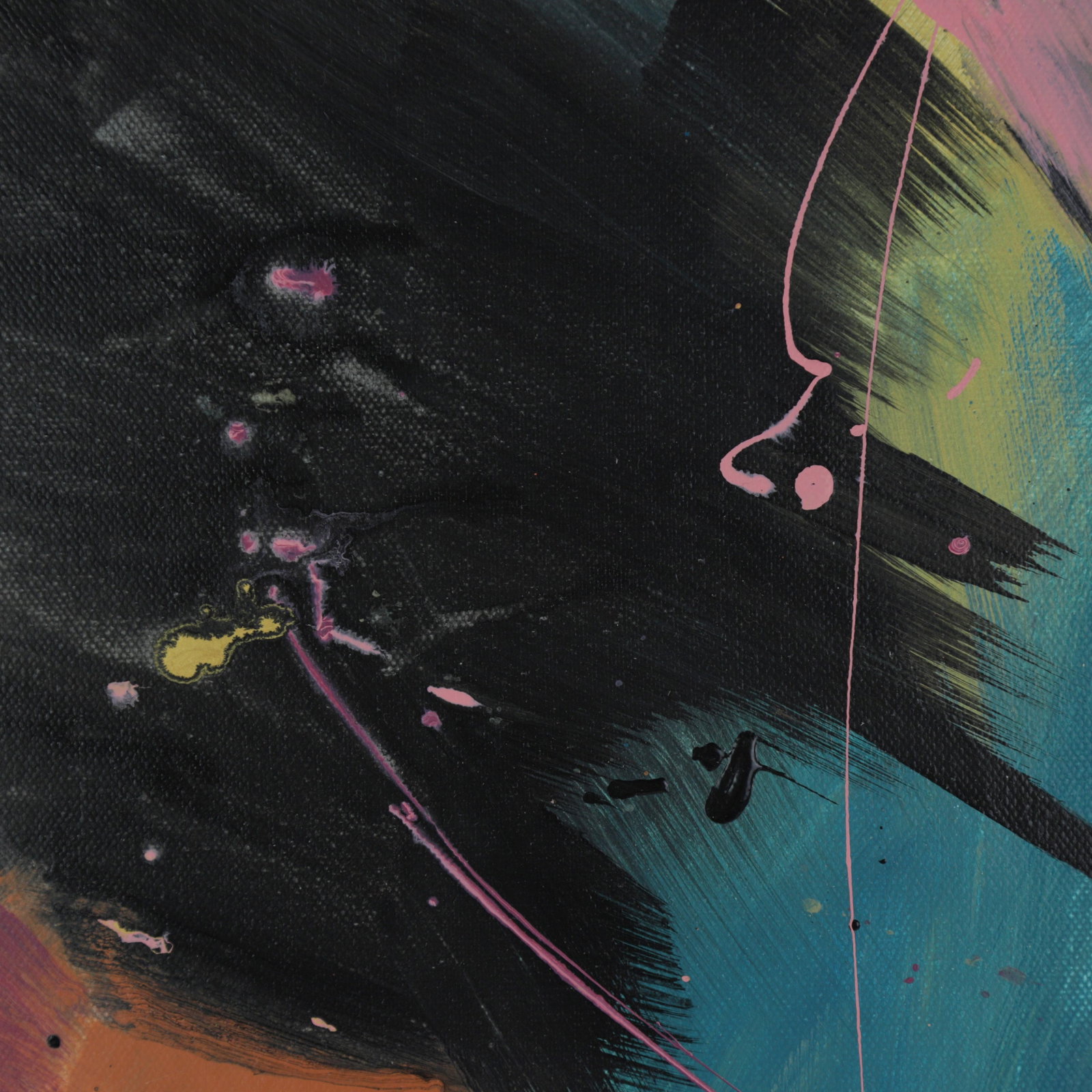 Vibrant Chaos Contemporary Abstract Expressionist Mixed-Media Painting - 7
