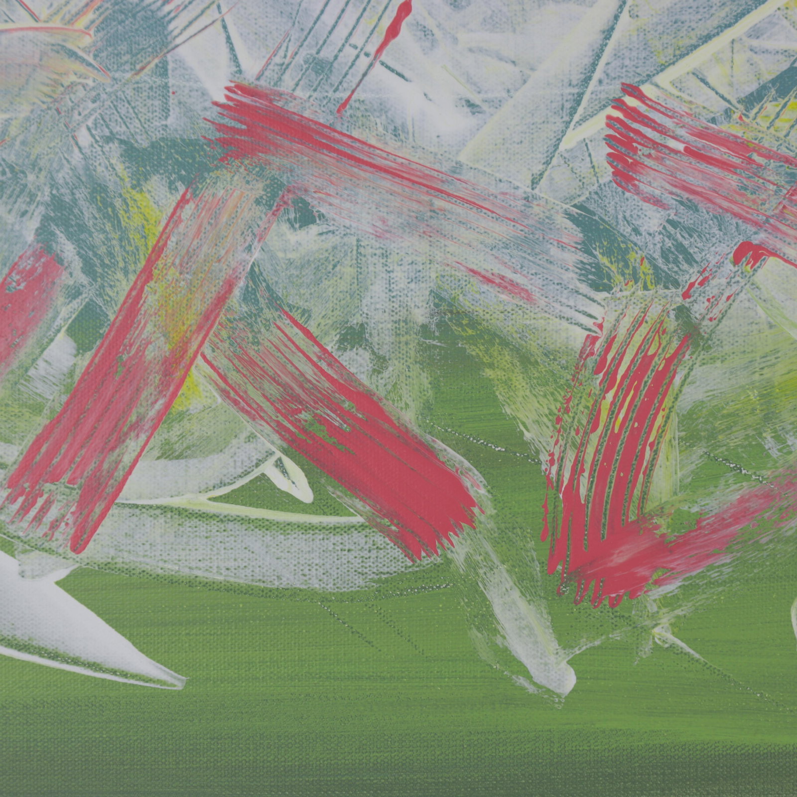 Crimson Horizon Contemporary Abstract Mixed-Media Painting - 7