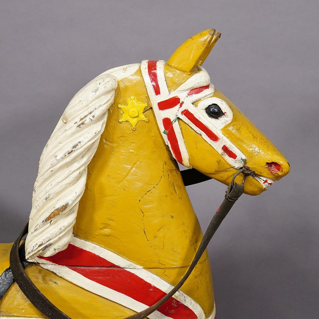 Rare Antique Children Carousel Horse, Germany Early 20th Century - 3