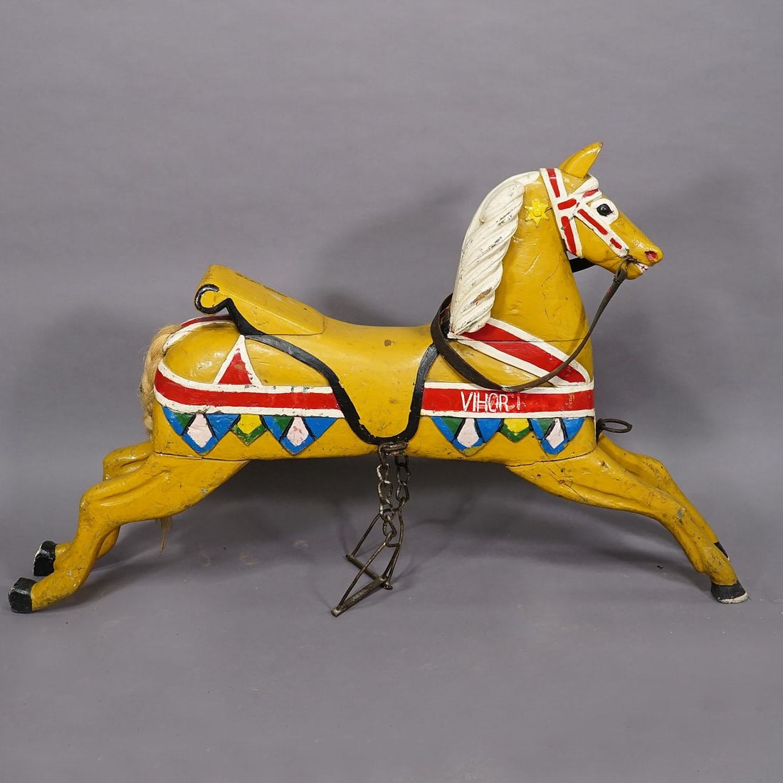 Rare Antique Children Carousel Horse, Germany Early 20th Century - 4