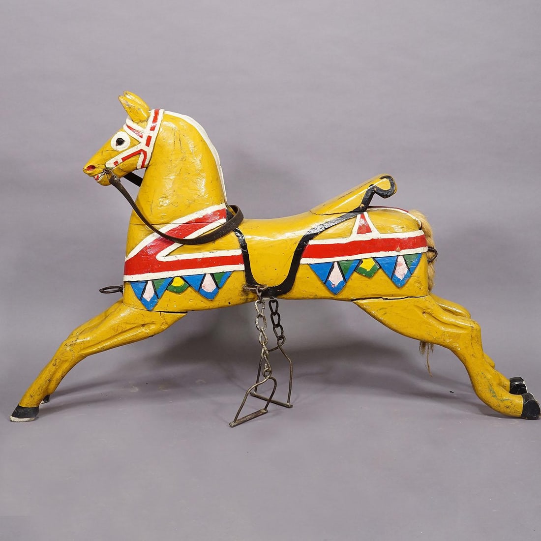 Rare Antique Children Carousel Horse, Germany Early 20th Century - 7