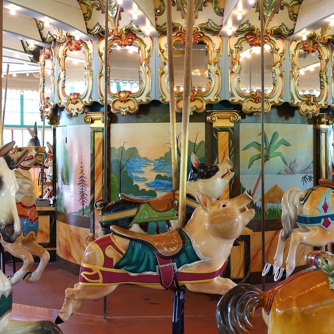 Rare Antique Children Carousel Pig, Germany Ca. 1920s - 9