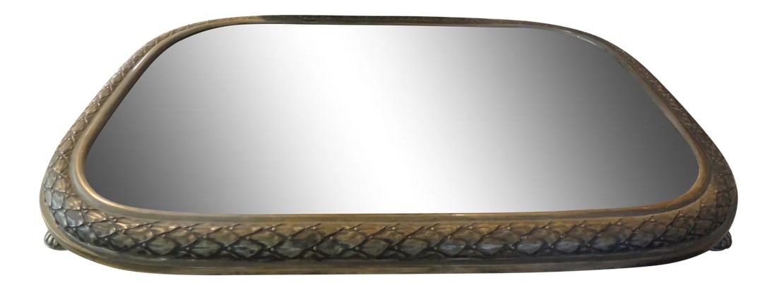 Antique French Silverplate Mirrored Plateau or Tray - 2