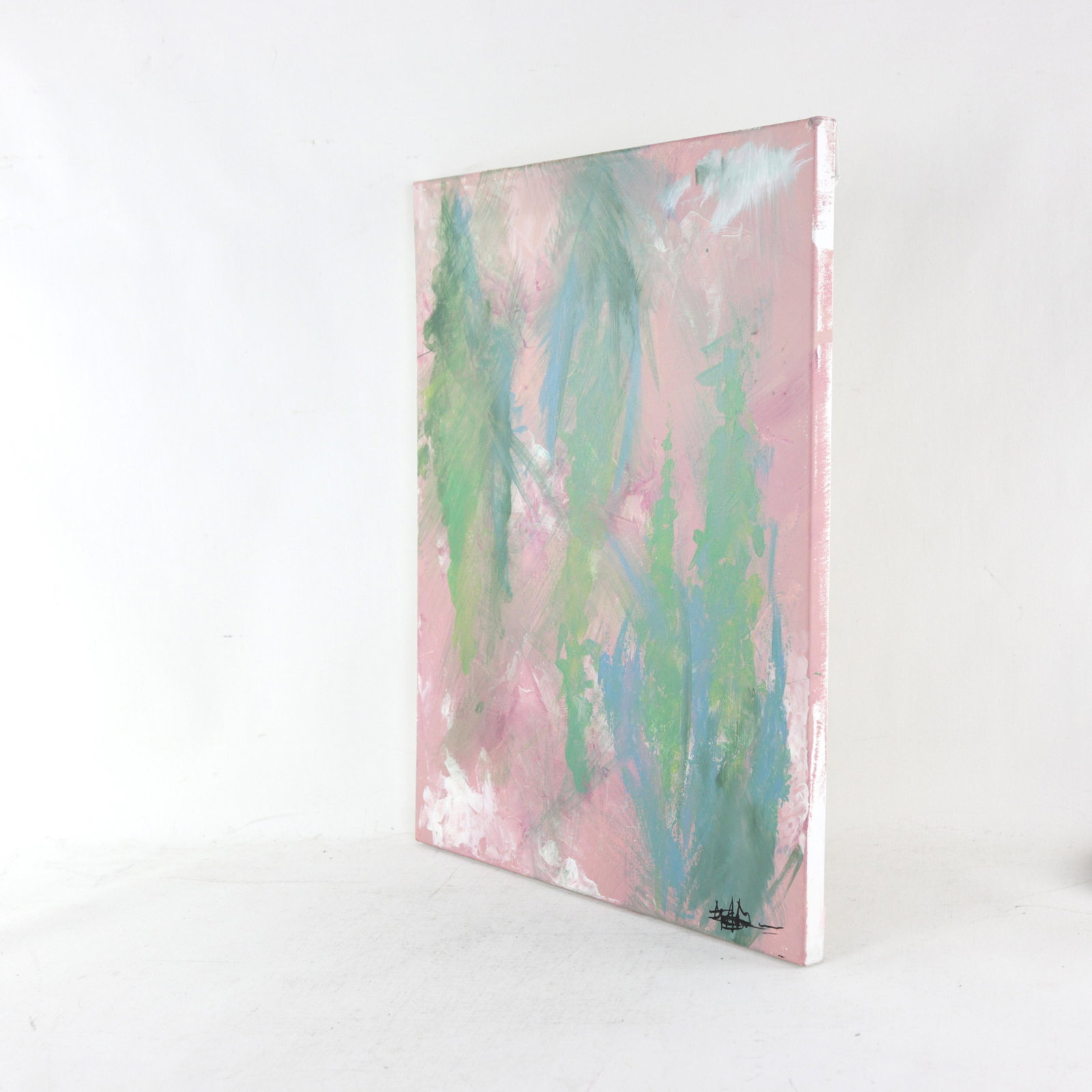 Rose Garden Contemporary Abstract Impressionist Painting - 2