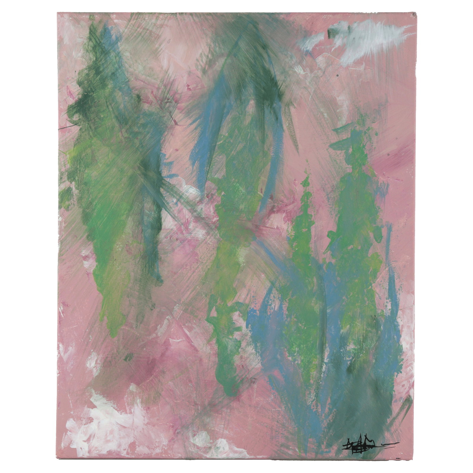 Rose Garden Contemporary Abstract Impressionist Painting - 8