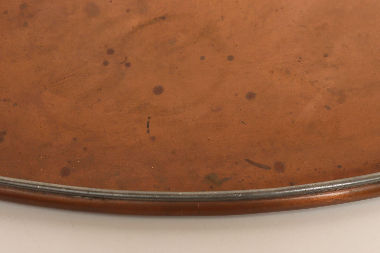 Large Mexican Arts and Crafts Copper and Silver-Plate Serving Tray by Tane - 12