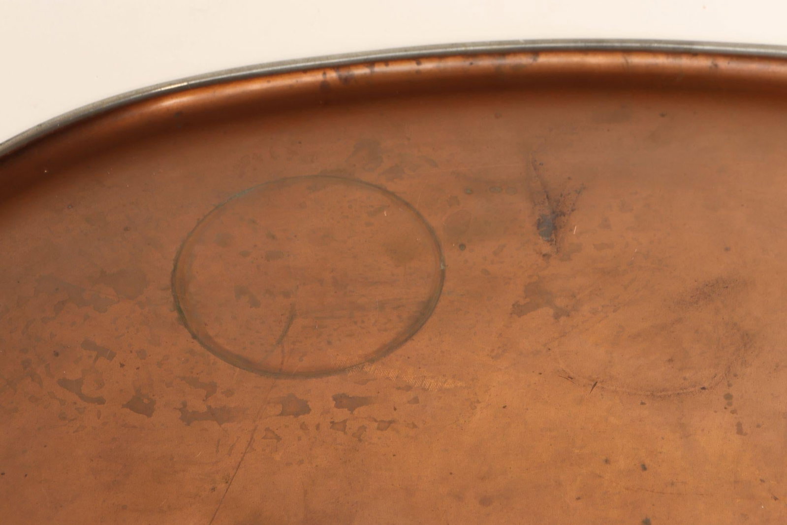 Large Mexican Arts and Crafts Copper and Silver-Plate Serving Tray by Tane - 13