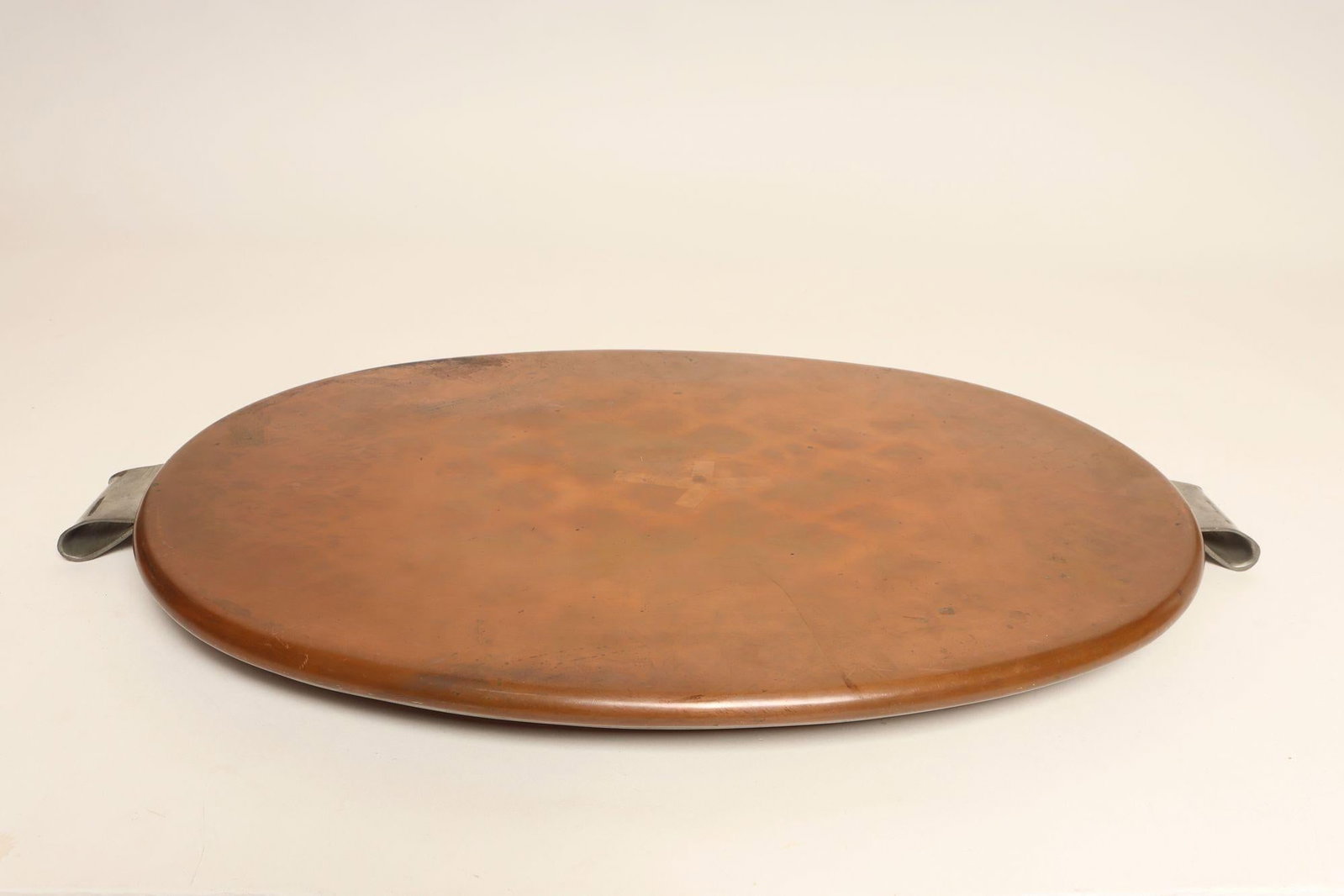 Large Mexican Arts and Crafts Copper and Silver-Plate Serving Tray by Tane - 7