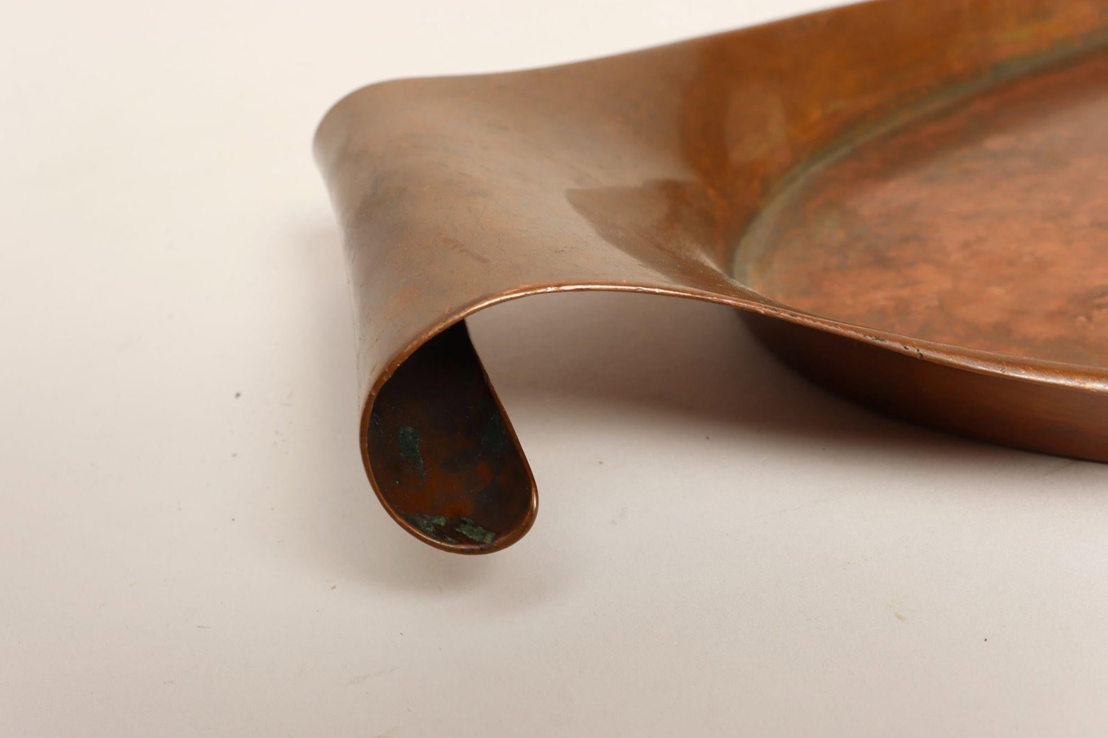 Sculptural Arts and Crafts Copper Gondola Oval Tray Attributed to w.a.s. Benson - 15