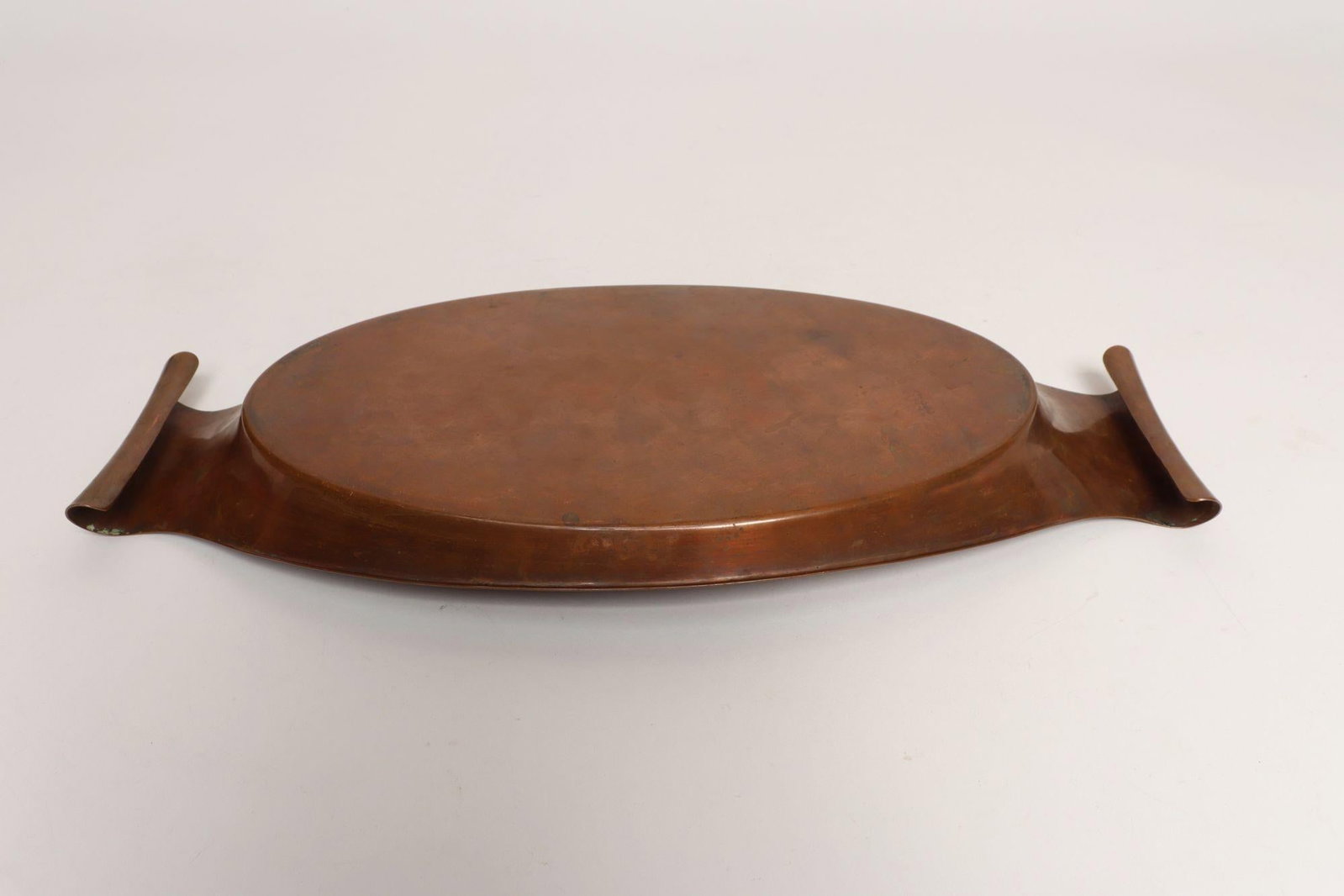 Sculptural Arts and Crafts Copper Gondola Oval Tray Attributed to w.a.s. Benson - 8