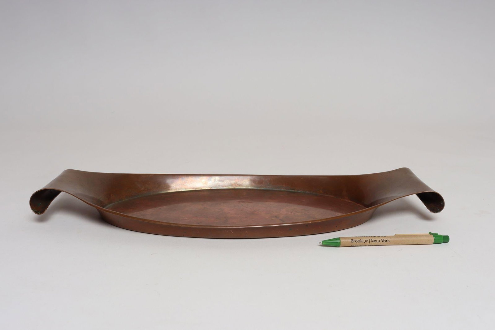 Sculptural Arts and Crafts Copper Gondola Oval Tray Attributed to w.a.s. Benson - 9