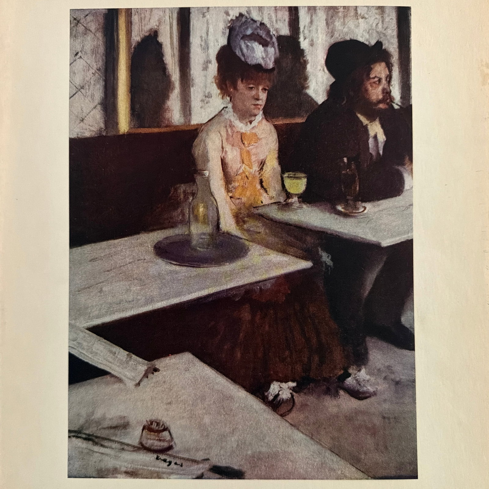 1952 After Edgar Degas First Edition "Absinthe" Print - 2