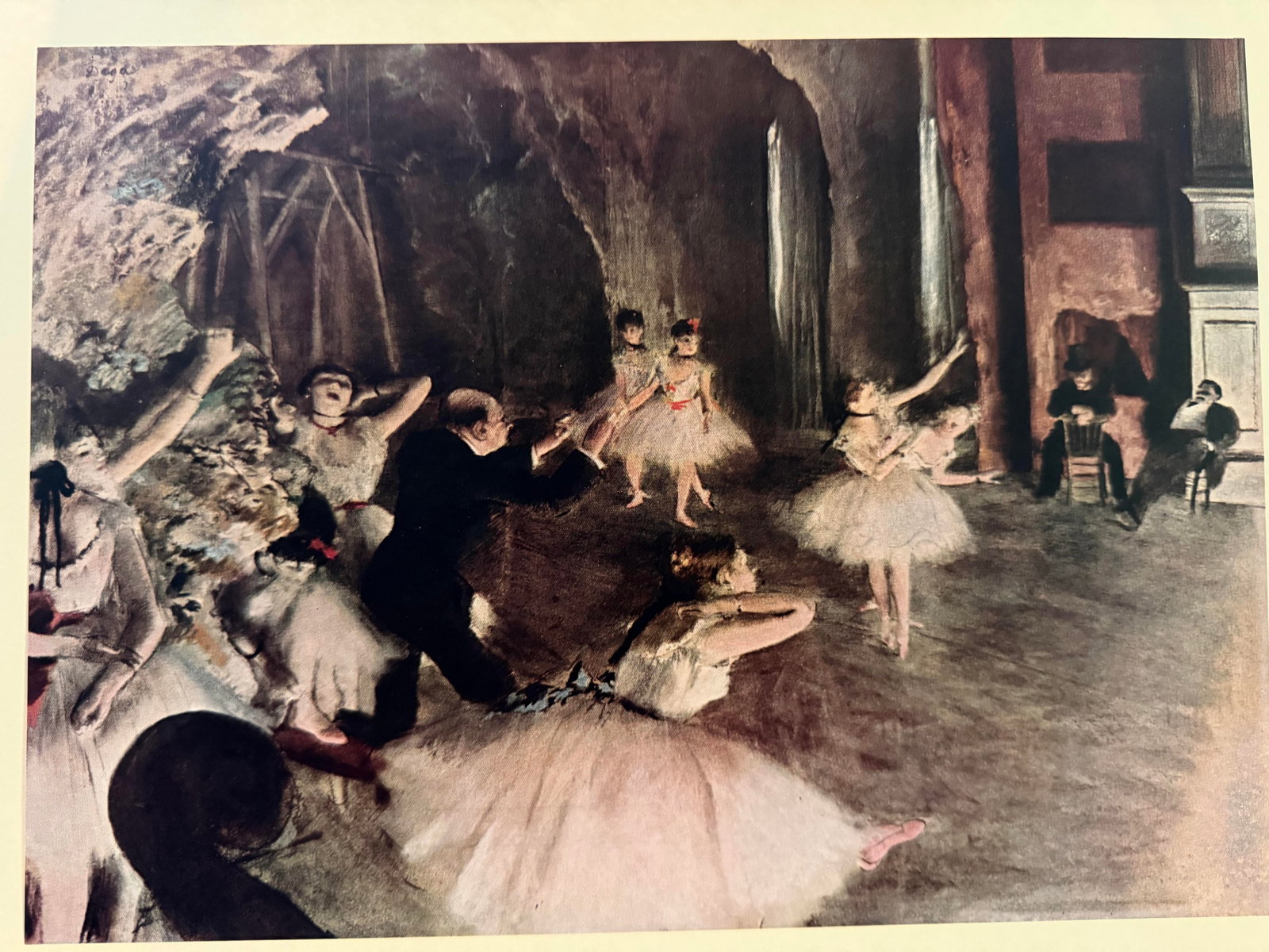 1952 After Edgar Degas First Edition "Rehearsal on the Stage" Print - 2