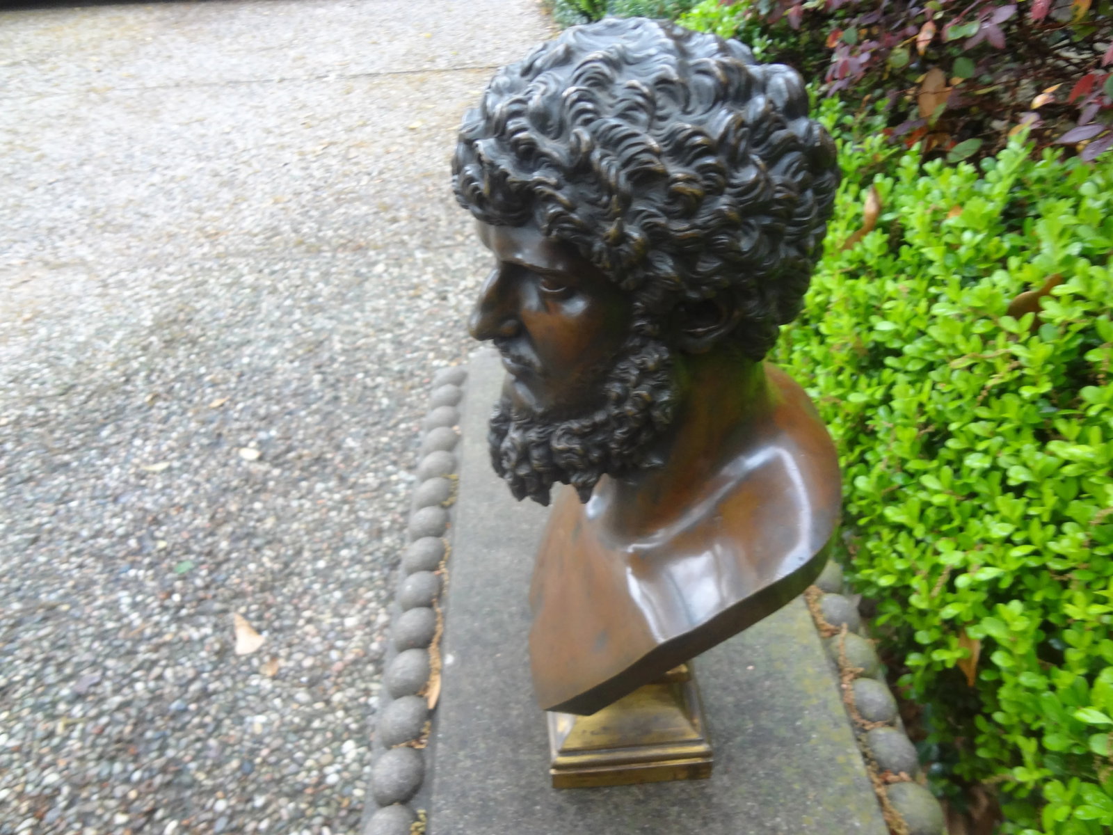 19th Century French Bronze Bust Sculpture of Emperor Lucius Varus - 5