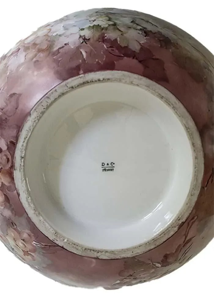 Victorian D & C France Hand Painted Bowl - 7